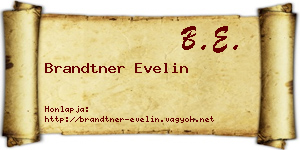 Brandtner Evelin névjegykártya